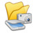 文件夹黄色扫描器相机 Folder yellow scanners cameras